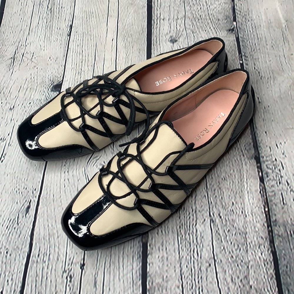 🌸NEW TARYN CANDYCE LACE UP LEATHER SNEAKER - Picture 10 of 11